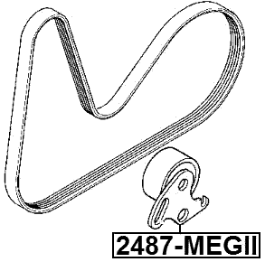 2487-MEGII - TENSION PULLEY