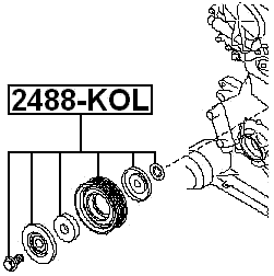 2488-KOL - PULLEY IDLER KIT