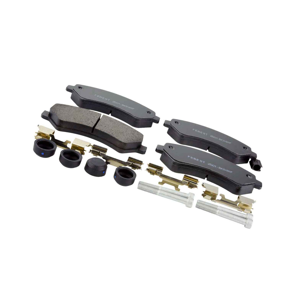 2501-BOXIIIF - PAD KIT, DISC BRAKE, FRONT - KIT (WITH WEAR SENSOR) Braking System, Brake Pads