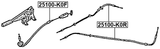 25100-K0F - PARKING BRAKE CABLE