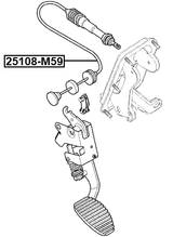 25108-M59 - CLUTCH CABLE