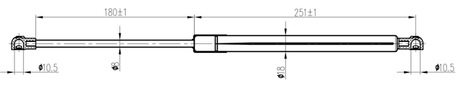 25117-002 - BOOT GAS STRUT L450/385N