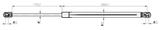 25117-004 - BOOT GAS STRUT L492/475N
