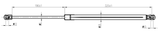 25117-005 - BOOT GAS STRUT L539/750N