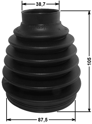 2517-C5II - BOOT OUTER CV JOINT KIT 87.5X105X38.7