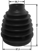 2517-C5II - BOOT OUTER CV JOINT KIT 87.5X105X38.7
