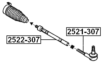 2521-307 - STEERING TIE ROD END