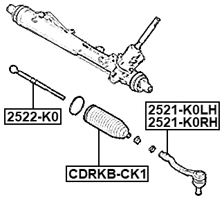 2522-K0 - STEERING TIE ROD