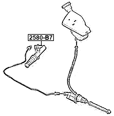 2580-B7 - CLUTCH SLAVE CYLINDER