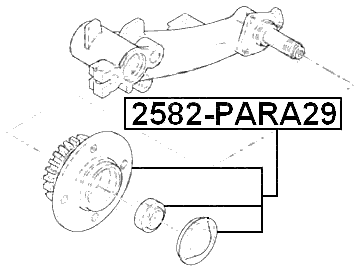 2582-PARA29 - REAR WHEEL HUB