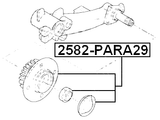 2582-PARA29 - REAR WHEEL HUB