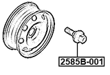 2585B-001 - WHEEL BOLT M12X1.25 L57.8