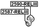 2587-RELIII - TENSION PULLEY