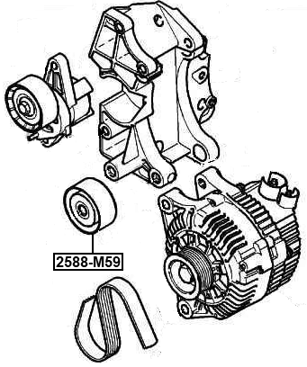 2588-M59 - PULLEY IDLER