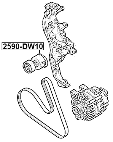 2590-DW10 - BELT TENSIONER