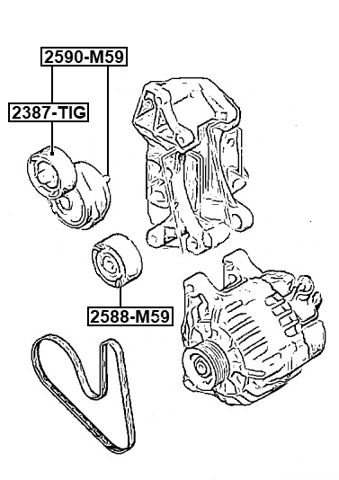2590-M59 - BELT TENSIONER