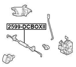 2599-DCBOXII - OUTER DOOR LOCK CABLE