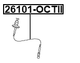 26101-OCTII - CABLE ASSEMBLY HOOD LOCK CONTROL
