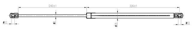 26117-005 - BOOT GAS STRUT L584/405N