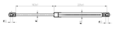 26117-007 - BOOT GAS STRUT L406/580N