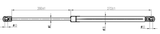 26117-010 - BOOT GAS STRUT L490/480N