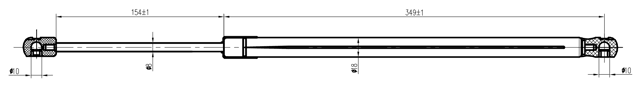 26117-012 - BOOT GAS STRUT L521/535N