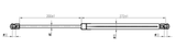 26117-013 - BOOT GAS STRUT L490/440N