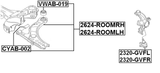 2624-ROOMLH - LEFT LOWER FRONT ARM