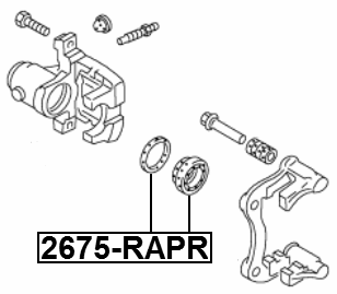 2675-RAPR - REAR BRAKE CALIPER REPAIR KIT (SET FOR ONE SIDE)