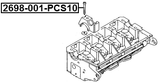 2698-001-PCS10 - BOLT PCS10