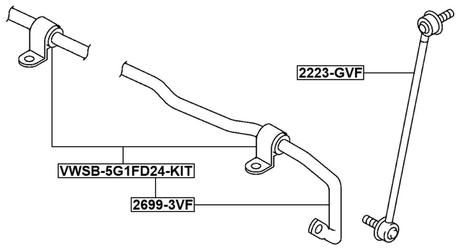 2699-3VF - STABILIZER FRONT D24.4