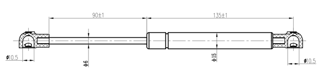 27117-001 - BONNET GAS STRUT L244/400N