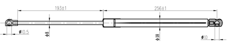 27117-004 - BOOT GAS STRUT L468/380N