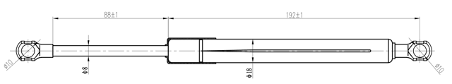 27117-006 - BOOT GAS STRUT L299/370N