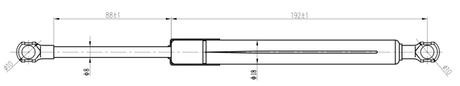 27117-006 - BOOT GAS STRUT L299/370N