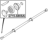 2715-S80SA - DRIVE SHAFT CV JOINT BOOT