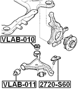 2720-S60 - BALL JOINT FRONT LOWER ARM
