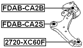 2720-XC60F - BALL JOINT FRONT LOWER ARM