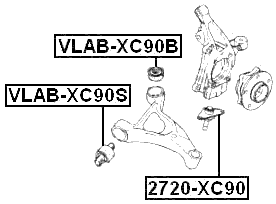 2720-XC90 - BALL JOINT FRONT LOWER ARM