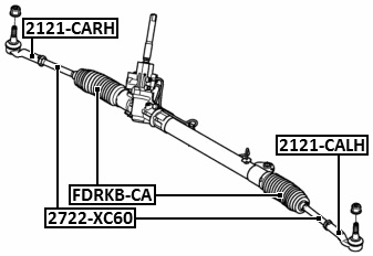 2722-XC60 - STEERING TIE ROD