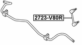 2723-S80R - REAR STABILIZER LINK