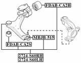 2724-S60LH - LEFT LOWER FRONT ARM