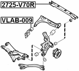 2725-V70R - REAR TRANSVERSE LINK