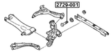 2729-001 - CAMBER ADJUSTING ECCENTRIC BOLT