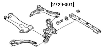 2729-001 - CAMBER ADJUSTING ECCENTRIC BOLT
