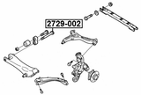 2729-002 - CAMBER ADJUSTING ECCENTRIC BOLT