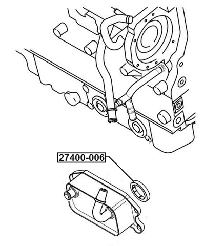 27400-006 - OIL COOLER SEAL RING