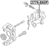 2776-S60F - FRONT CALIPER PISTON D59.9