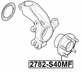 2782-S40MF - FRONT WHEEL HUB