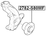 2782-S80MF - FRONT WHEEL HUB
